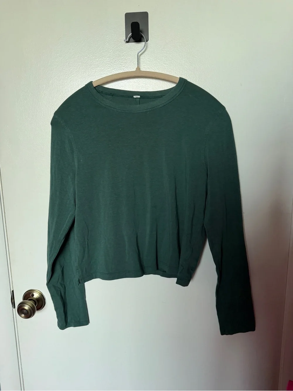 Lululemon Classic-Fit Cotton-Blend Long Sleeve Shirt Dark Forest